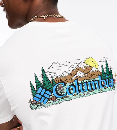 Talbert Ridge - T-shirt bianca con stampa sul retro - In esclusiva per ASOS - Columbia - Modalova