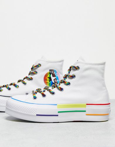 Chuck Taylor All Star Lift Hi Pride - Sneakers alte bianche - Converse - Modalova