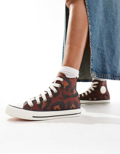 Chuck Taylor All Star - Sneakers alte con stampa leopardata - Converse - Modalova