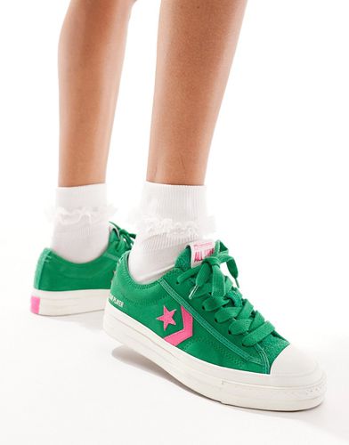 Star Player 76 Ox - Sneakers verdi e rosa - Converse - Modalova