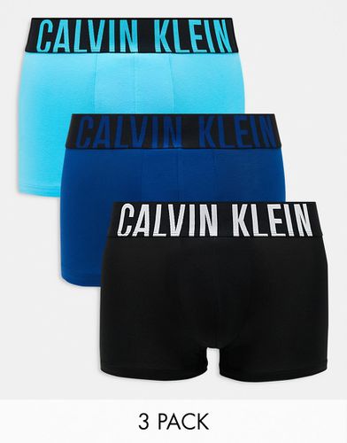 Intense Power - Confezione da 3 paia di boxer aderenti blu - Calvin Klein - Modalova