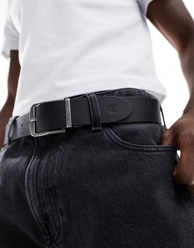 Cintura in pelle double-face classica nera - Calvin Klein Jeans - Modalova