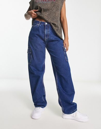 Jeans dritti cargo anni '90 lavaggio medio - Calvin Klein Jeans - Modalova