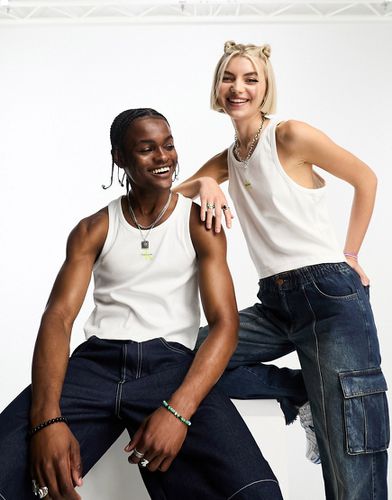 Pride - Top senza maniche slim unisex con monogramma del logo - Calvin Klein Jeans - Modalova