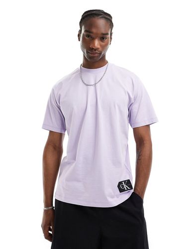 T-shirt oversize lilla pastello con toppa - Calvin Klein Jeans - Modalova