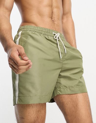 Pantaloncini da bagno verdi con coulisse e nastro con logo - Calvin Klein - Modalova