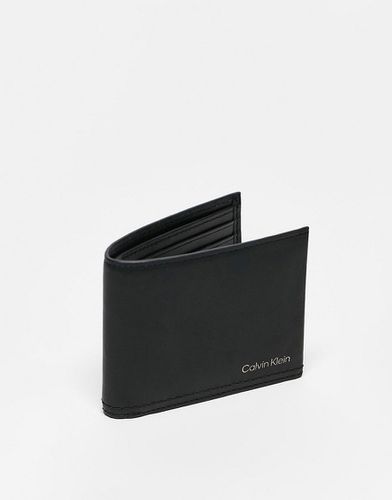 Portamonete nero con doppia cucitura - Calvin Klein - Modalova