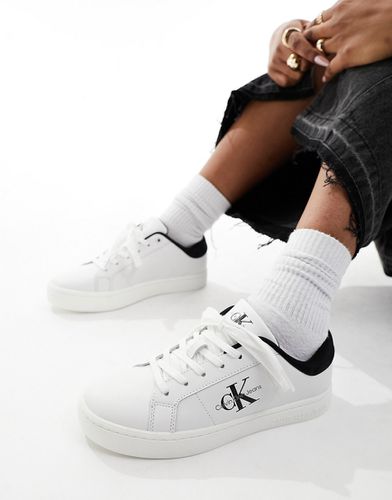 Sneakers in pelle bianche e nere - Calvin Klein - Modalova