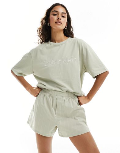 T-shirt girocollo in puro cotone - Calvin Klein - Modalova