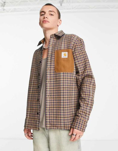 Asher - Camicia beige a quadri - Carhartt WIP - Modalova