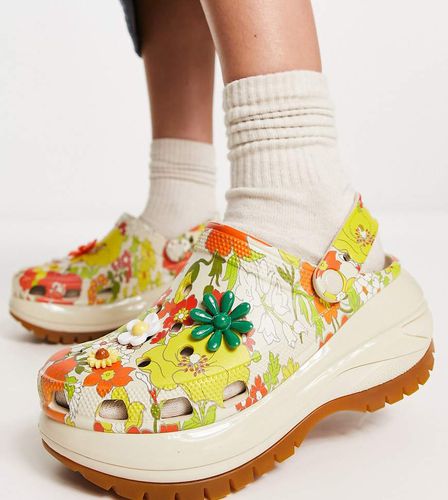 Mega Crush - Zoccoli a fiori rétro - In esclusiva per ASOS - Crocs - Modalova