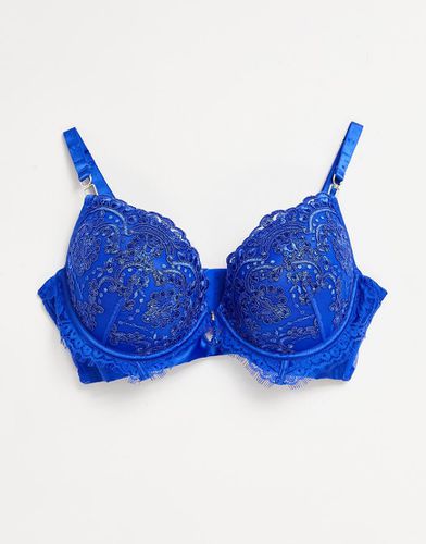 Curve - Fiercely - Reggiseno cobalto con scollo profondo ricamato con paillettes e pizzo - Ann Summers - Modalova