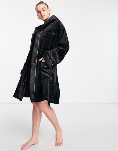 Vestaglia soffice nera scintillante con logo - Ann Summers - Modalova
