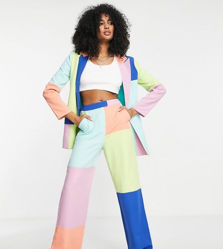 Pantaloni da abito colorblock in coordinato - Annorlunda - Modalova