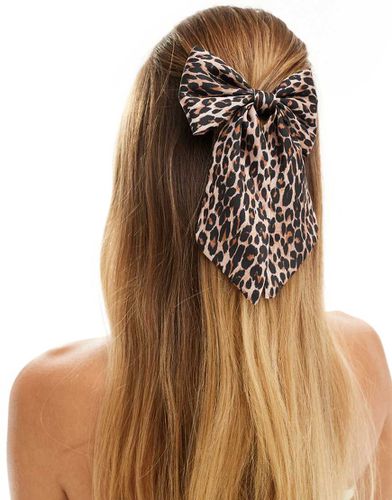 Fiocco per capelli leopardato - Accessorize - Modalova