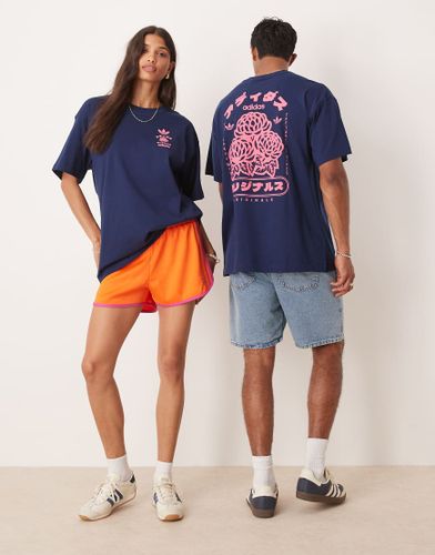 T-shirt à motif japonais fleuri - Adidas Originals - Modalova