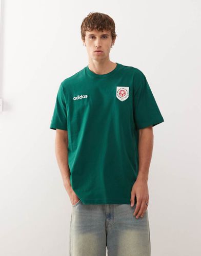 T-shirt avec écusson graphique - universitaire - Adidas Originals - Modalova