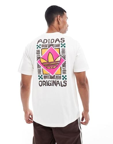 T-shirt sporco con grafica anni '80 - adidas Originals - Modalova