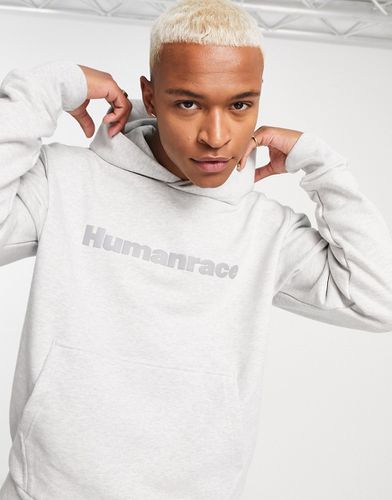 X Pharrell Williams - Felpa con cappuccio basic premium grigia - adidas Originals - Modalova