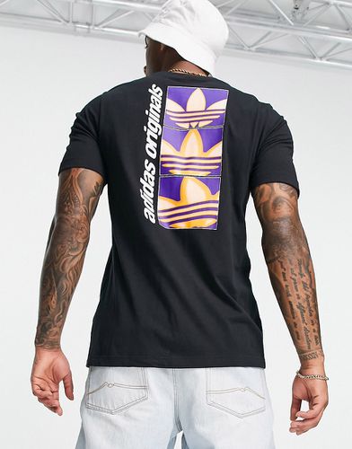 Yung Z - T-shirt nera con stampa sulla schiena - adidas Originals - Modalova