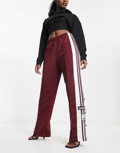 Adibreak - Pantaloni sportivi bordeaux con bottoni a pressione - adidas Originals - Modalova