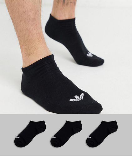 Adicolor Trefoil - Confezione da 3 paia di calzini sportivi neri con logo con trifoglio - adidas Originals - Modalova