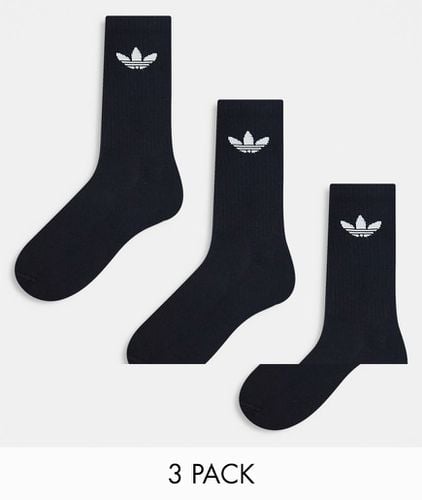 Confezione da 3 paia di calzini neri con trifoglio - adidas Originals - Modalova