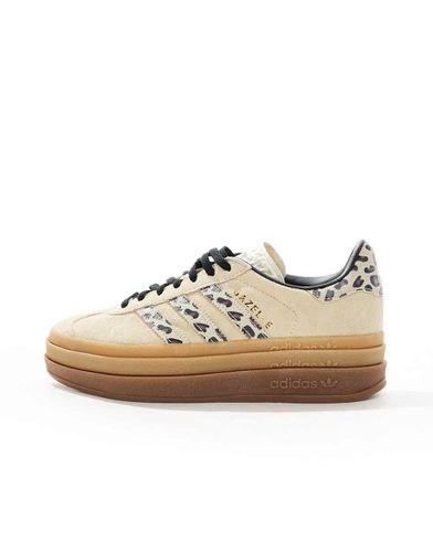 Gazelle Bold - Sneakers crema con stampa leopardata - adidas Originals - Modalova