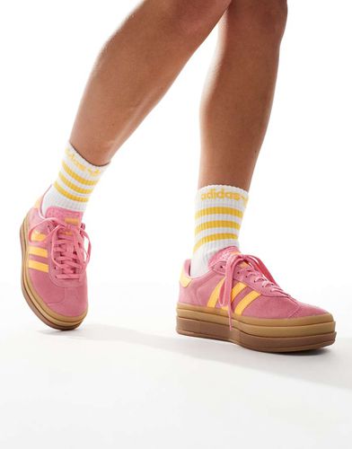 Gazelle Bold - Sneakers rosa e gialle con suola in gomma - adidas Originals - Modalova