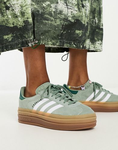 Gazelle Bold - Sneakers verde con suola platform in gomma - adidas Originals - Modalova