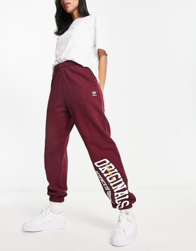 Joggers bordeaux stile college - adidas Originals - Modalova