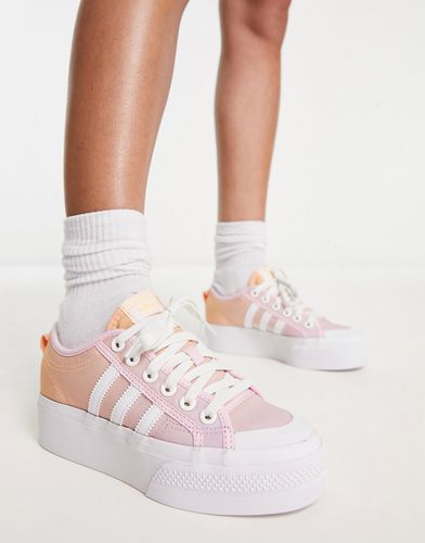 Nizza - Sneakers basse rosa sfumato con plateau - adidas Originals - Modalova