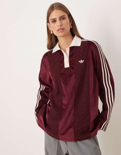 Polo en maille - Bordeaux - Adidas Originals - Modalova