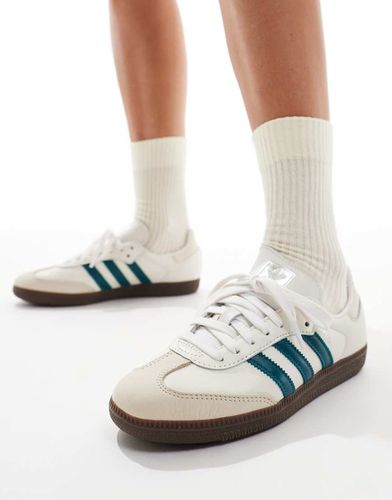 Samba OG - Sneakers bianche e blu foglia di tè - adidas Originals - Modalova