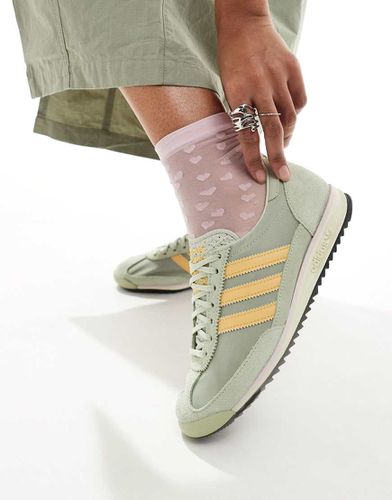 SL 72 OG - Sneakers verde chiaro e giallo - adidas Originals - Modalova