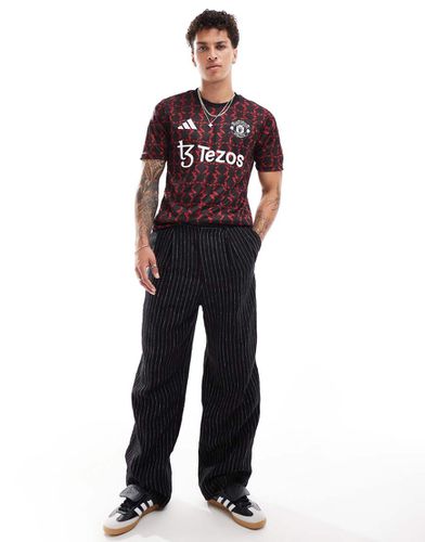 Adidas - Football Manchester United 24/25 - Maglia pre-partita nera e bordeaux - adidas performance - Modalova