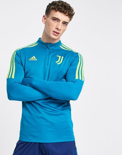 Adidas Football - Juventus FC 2022/23 player - Felpa da allenamento blu acqua con zip corta - adidas performance - Modalova