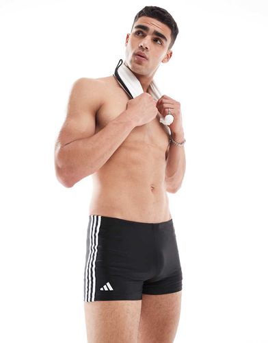 Pantaloncini da bagno neri stile boxer con 3 strisce - adidas performance - Modalova