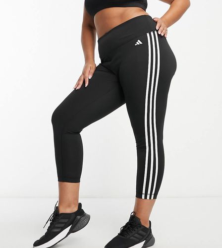 Adidas Plus - Training Train Essentials - Leggings neri con 3 strisce - adidas performance - Modalova