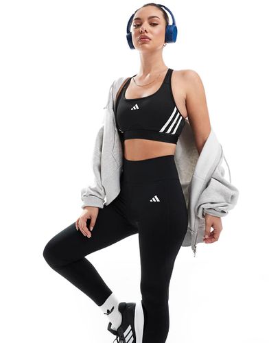 Adidas - Training Essentials - Reggiseno sportivo a supporto medio con 3 strisce - adidas performance - Modalova