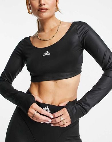 Adidas - Training Hyperglam - Crop top a maniche lunghe - adidas performance - Modalova