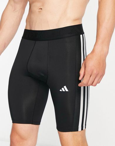 Adidas - Training Tech Fit - Pantaloncini neri con 3 strisce - adidas performance - Modalova