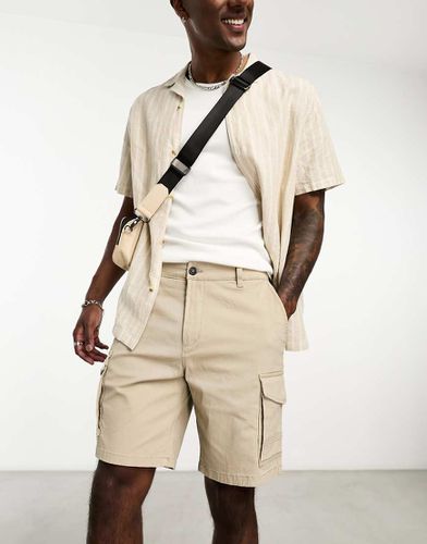 Pantaloncini cargo a fondo ampio beige - ADPT - Modalova