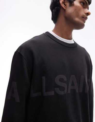 Biggy - Felpa nera con logo tono su tono - AllSaints - Modalova