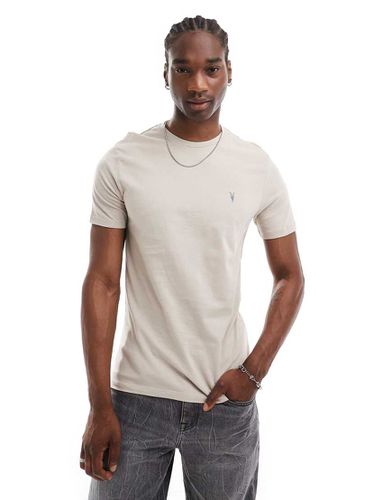 Brace - T-shirt in cotone pettinato color pietra - AllSaints - Modalova