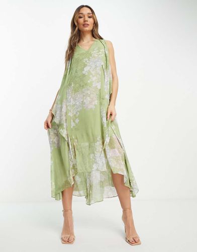 Capri Venetia - Vestito midi a fiori - AllSaints - Modalova