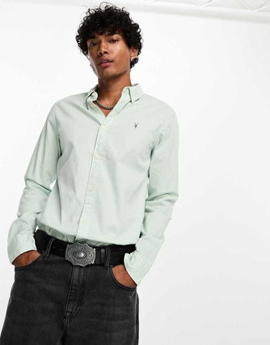 Hawthorne - Camicia elasticizzata acquatico - AllSaints - Modalova