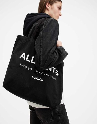 Underground - Borsa shopping nera - AllSaints - Modalova