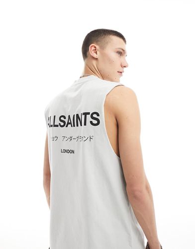 Underground - Canotta oversize grigia - In esclusiva per ASOS - AllSaints - Modalova