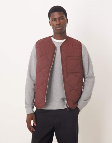 Veste sans manches matelassée à fermeture éclair - Bordeaux - Arket - Modalova